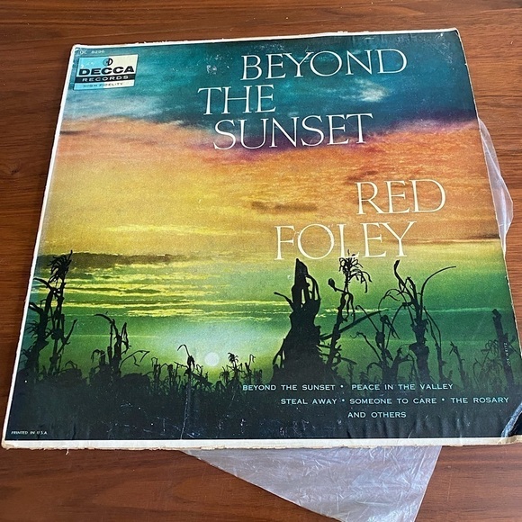Beyond the Sunset Red Foley Vinyl Record - Picture 1 of 2
